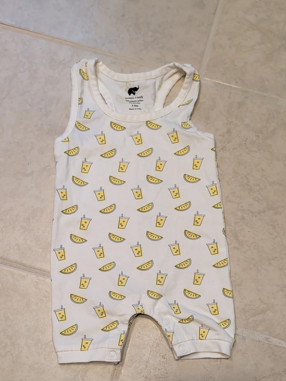 Monica + Andy Lemonade 🍋 Tank Button Onesie